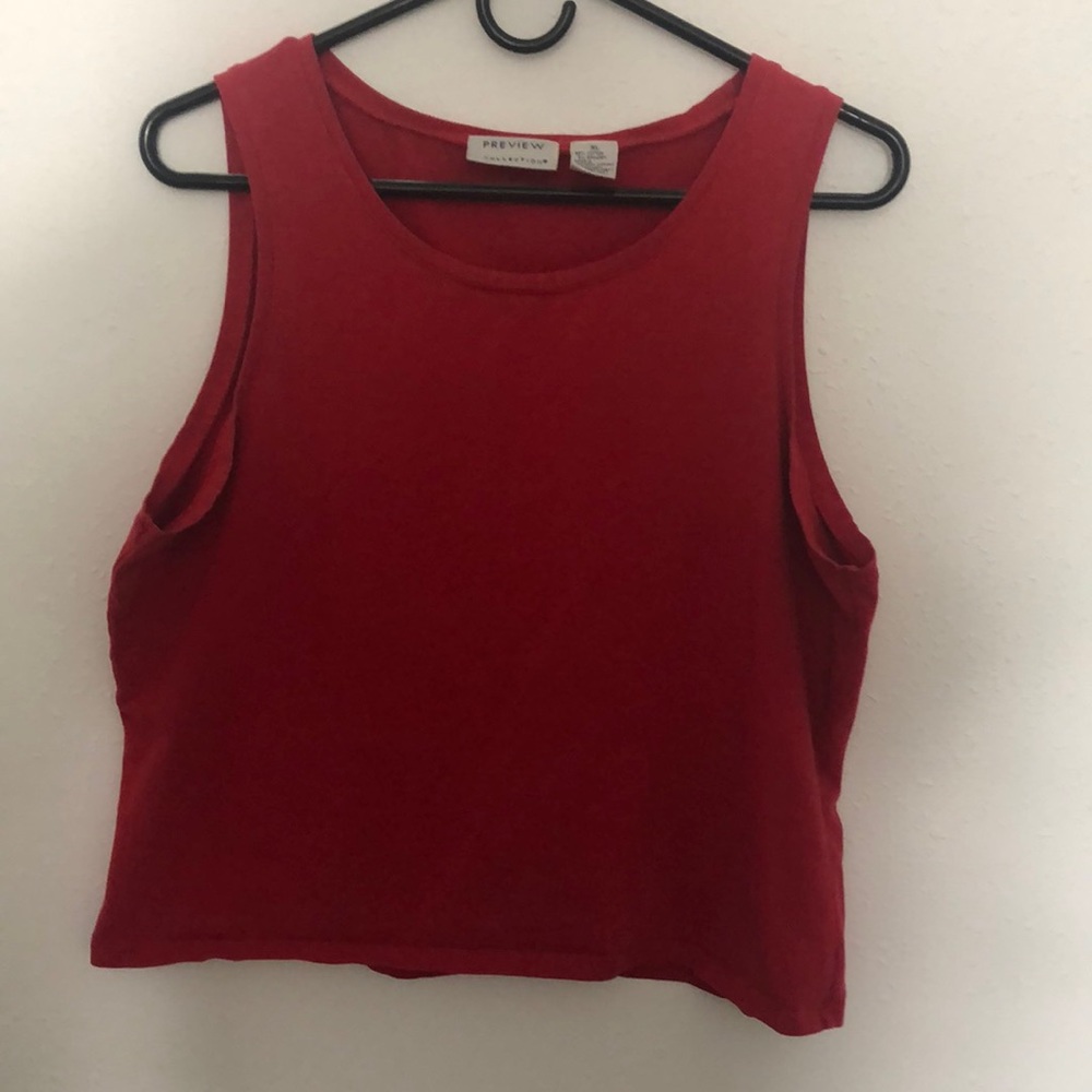 Comfortable red tank top